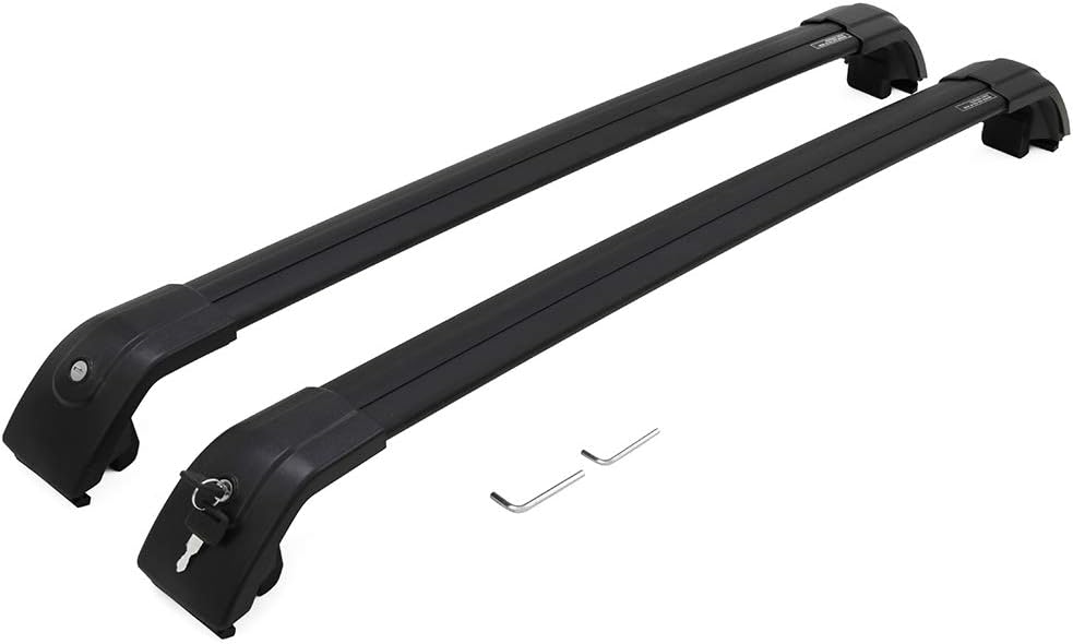 Black Cross Bars Roof Rack Side Rails H93607