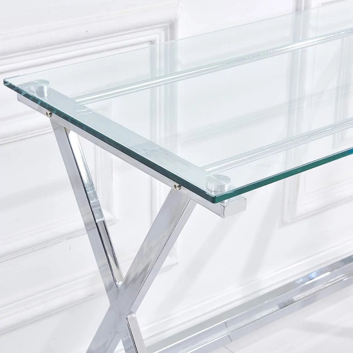 Tempered Glass Computer Desk P610