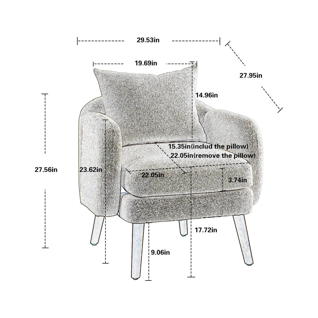 Wood Frame Armchair T610