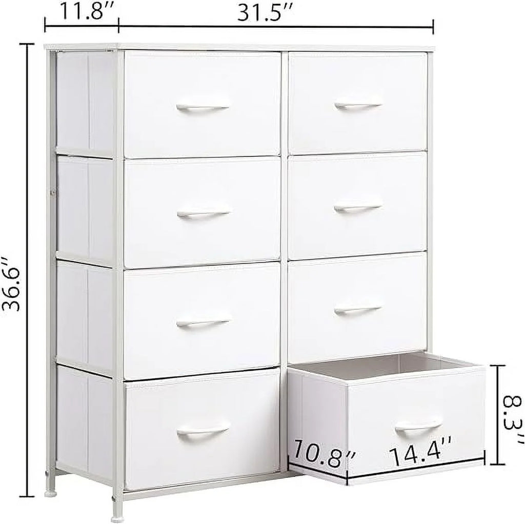 8 Drawer Fabric Dresser J157434