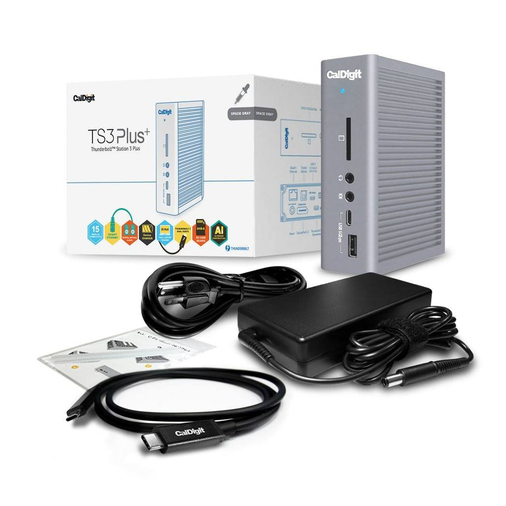 Thunderbolt Station 3 Plus Docking Station with 15 Ports and 0.7m Passive Cable, Space Gray L750