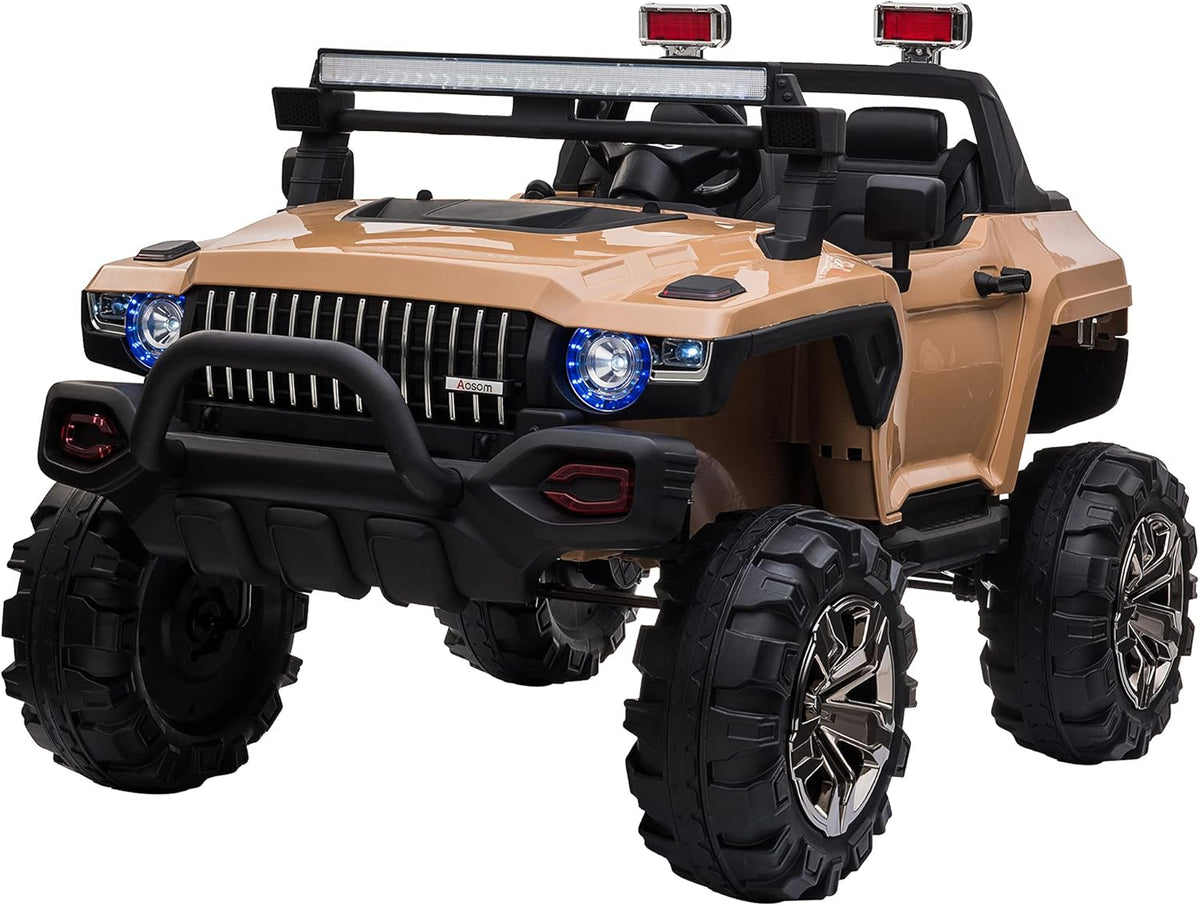 12V 2-Seater Police Truck Electric Car A76980