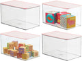 Clear 4 Pack Plastic Stackable Storage Bin with Lid A3651