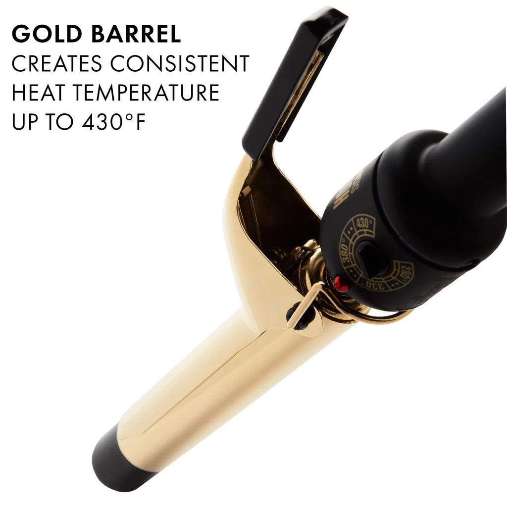 Gold and Black 1" Curling Iron H287