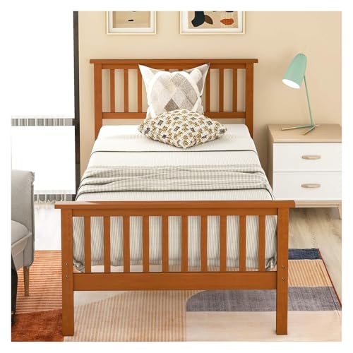 Twin Bed Frame Platform with Headboard and Footboard H2852