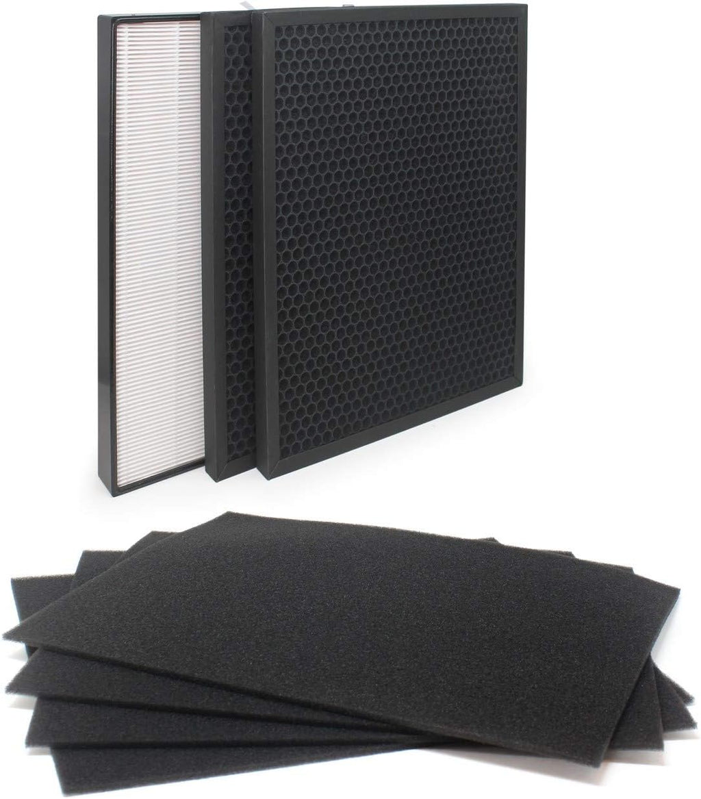 Air Purifier Filter Set with 1 Hepa Filter 2 Carbon Filters and 4 Pre-Filters Z64408