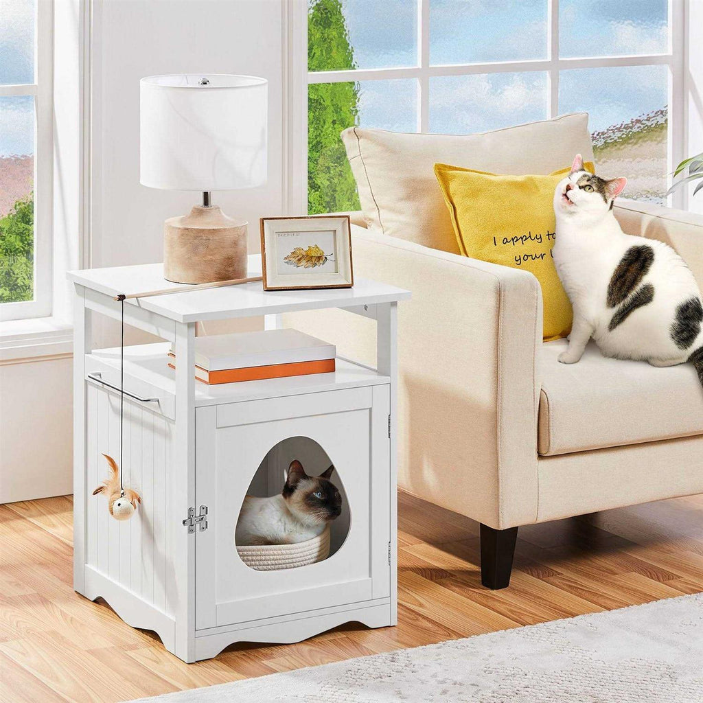Cat Litter Box with Open Shelf H2631