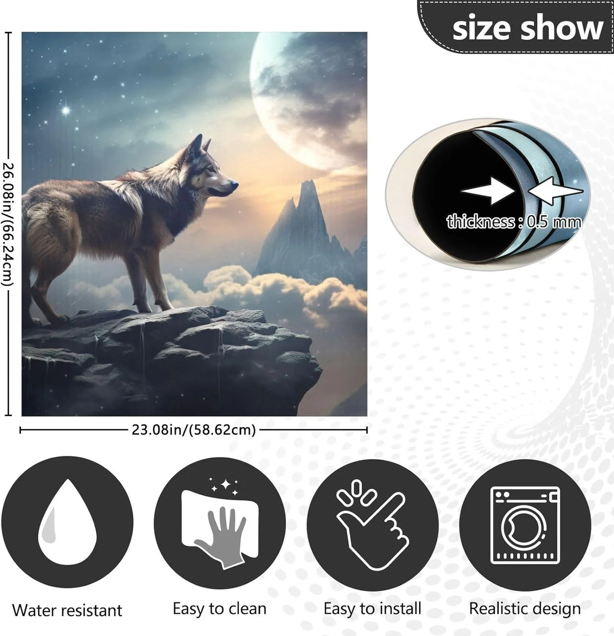 Magnetic Dishwasher Sticker 23in W x 26in H H280621