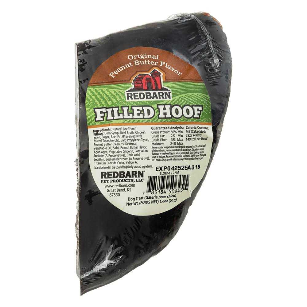 Peanut Butter Filled Hoof Dog Treat P65101
