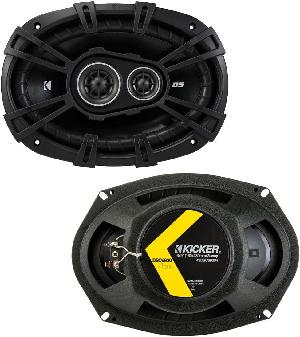 3 Way 4-Ohm Speakers with Amplifier and Replacement Harness B6524