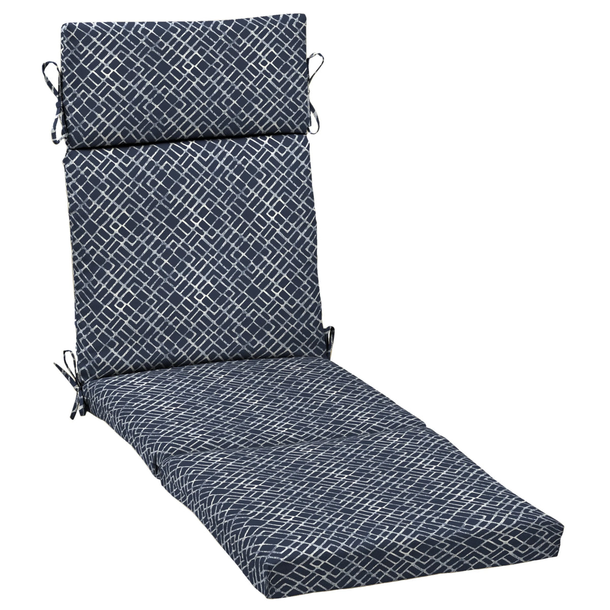 Navy Blue Stripe Chaise Lounge Cushion C660