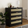 White 4 Drawer Wood Dresser W566128