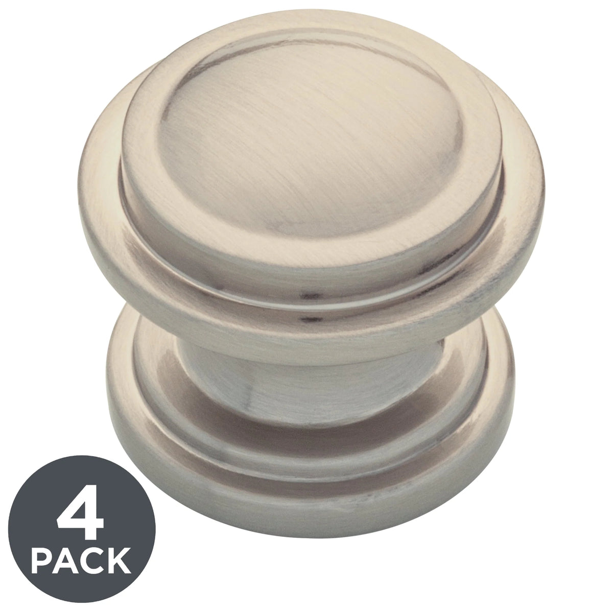 Satin Nickel Kitchen Cabinet Knob 4-Pack J368723
