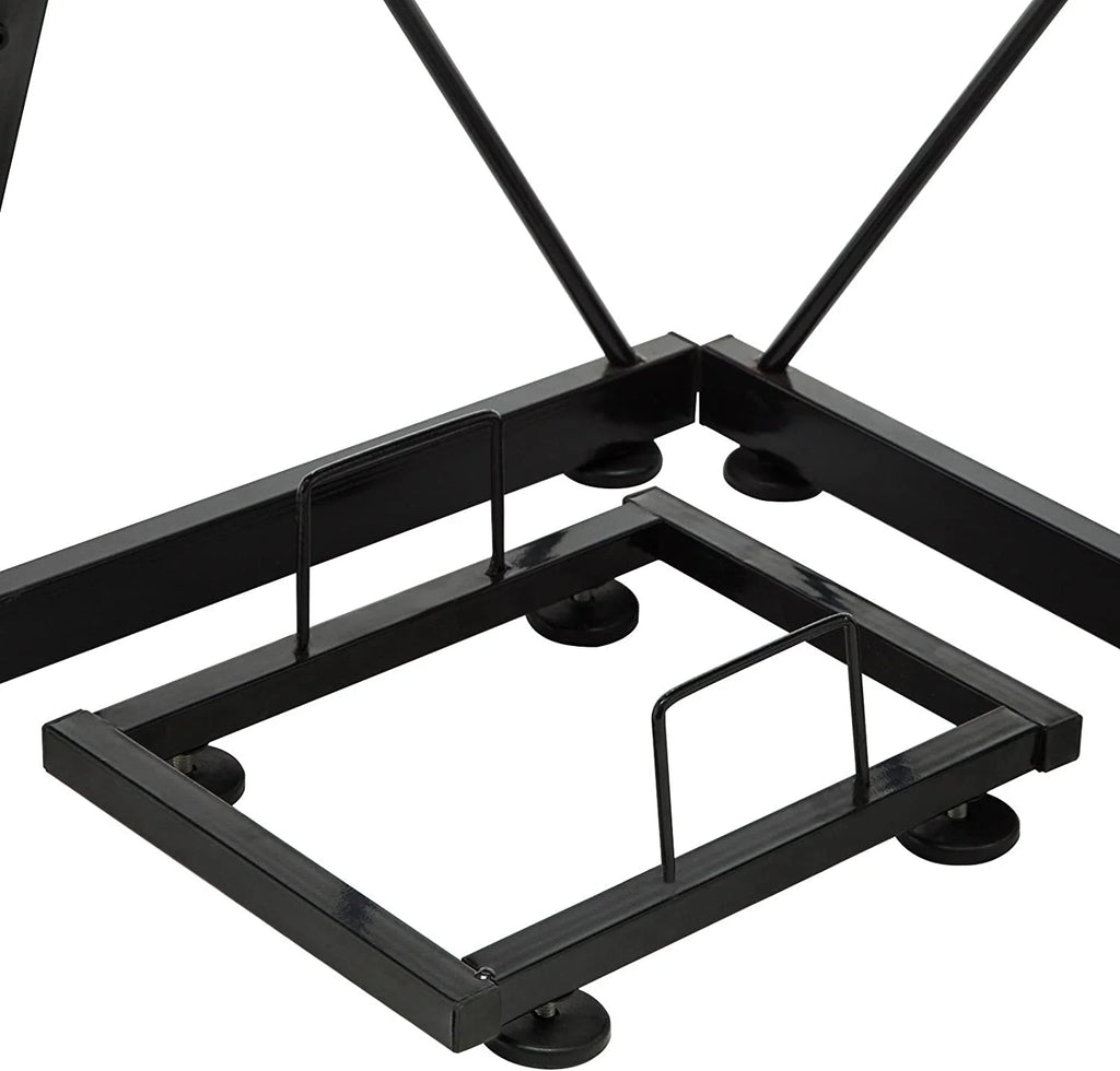 Black L-Shape Corner Desk Y80689