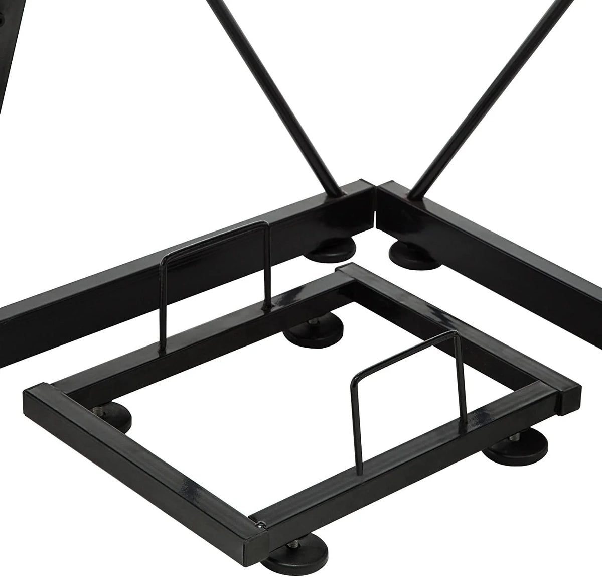 Black L-Shape Corner Desk Y80689