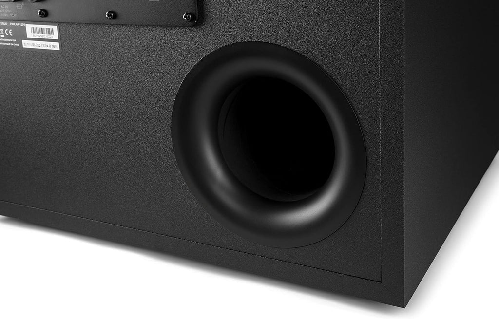 Powered Sub with 12 Dynamic Balanced Woofer & 100W Amplifier, Midnight Black S142