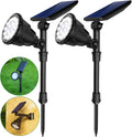 Waterproof Solar Powered Landscape Spotlights Warm White 4 Pack N5189