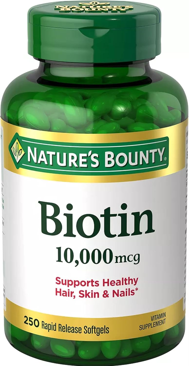 Biotin 10,000 mcg, 250 Rapid Release Softgels A10872