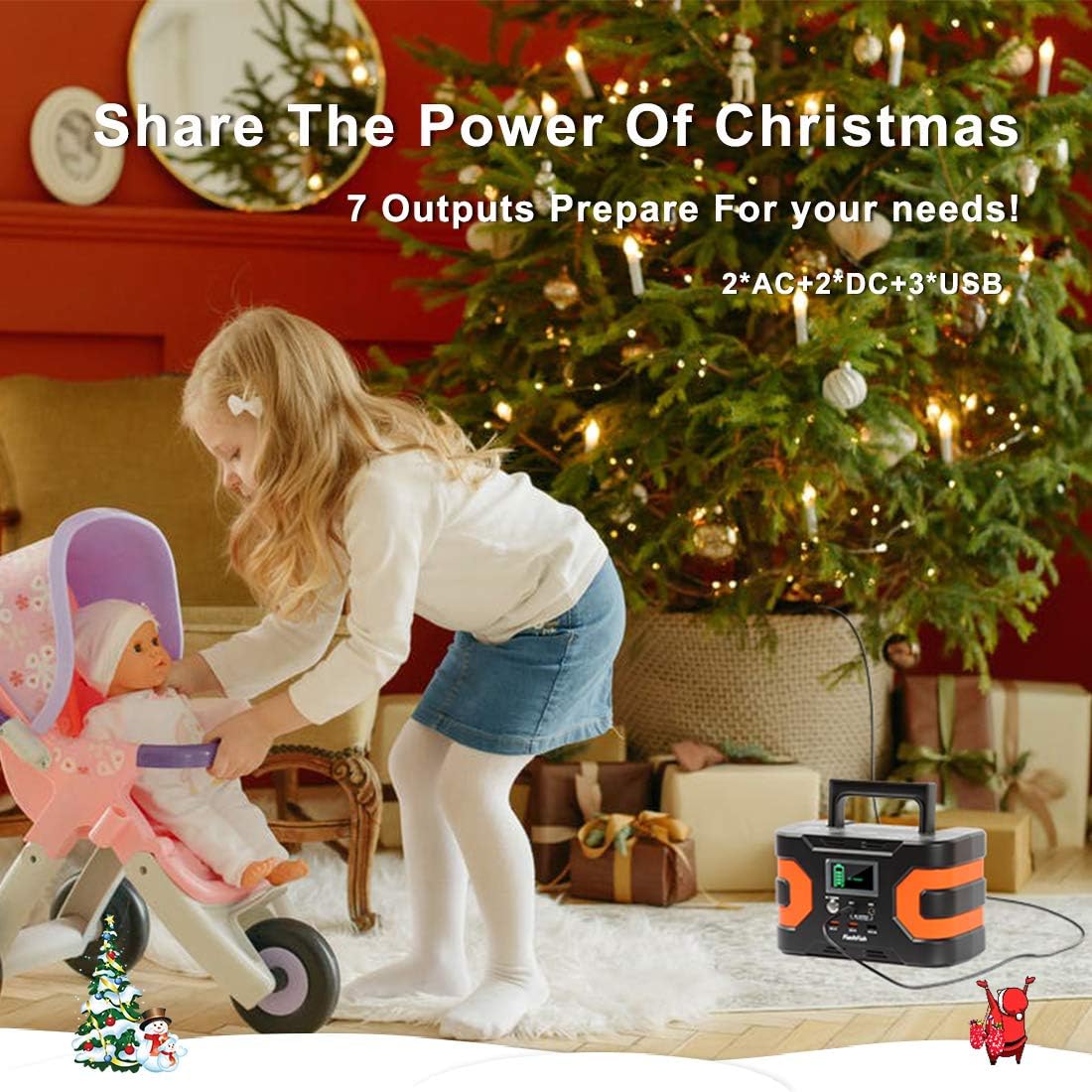 200W Peak Power Station 166Wh 45000mAh 110V 150W Lithium Battery Pack V3955