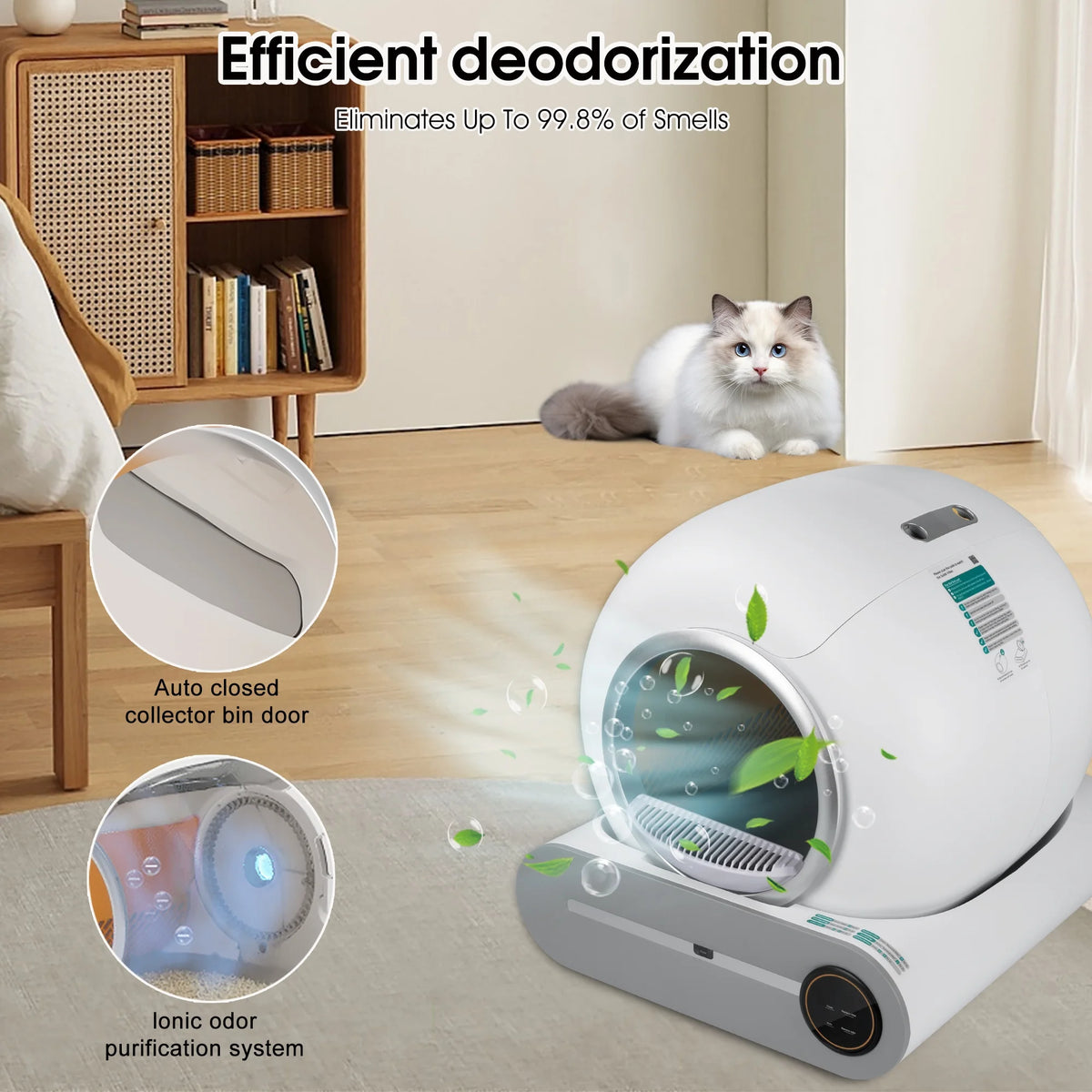Automatic Self Cleaning Cat Litter Box with App Control X5600