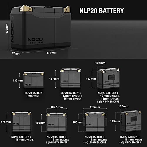 Ultra-Light 12V Lithium Powersport Battery Group 20 7Ah 600A H39967