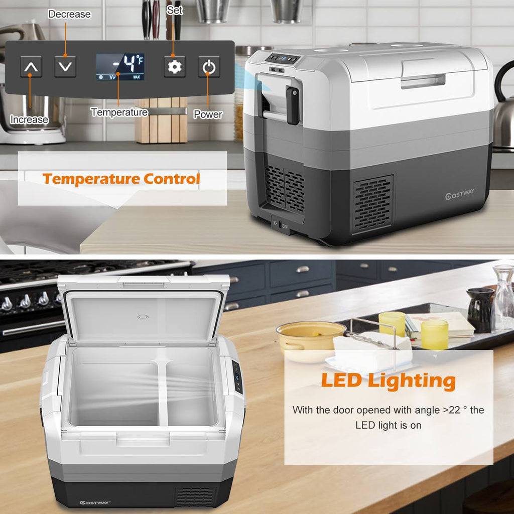 58 Quart Portable Electric Car Cooler Refrigerator Compressor Freezer F835