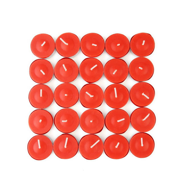 Red Citronella Tealight Candles 1200 Pcs X6266