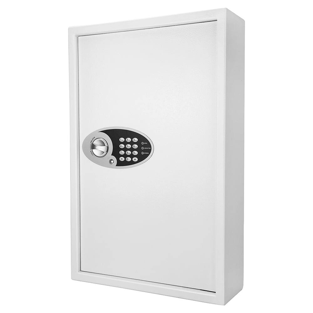 Key Cabinet 144 Hooks Steel White B10109