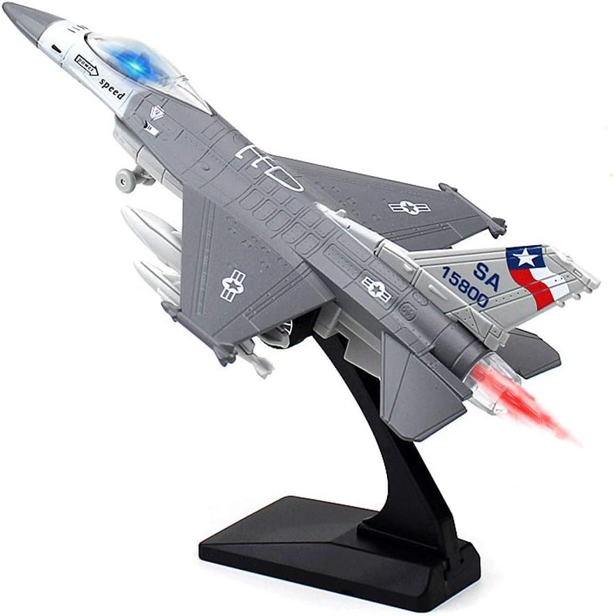 1/100 Diecast Pull Back Fighter Toy (Blue) U105