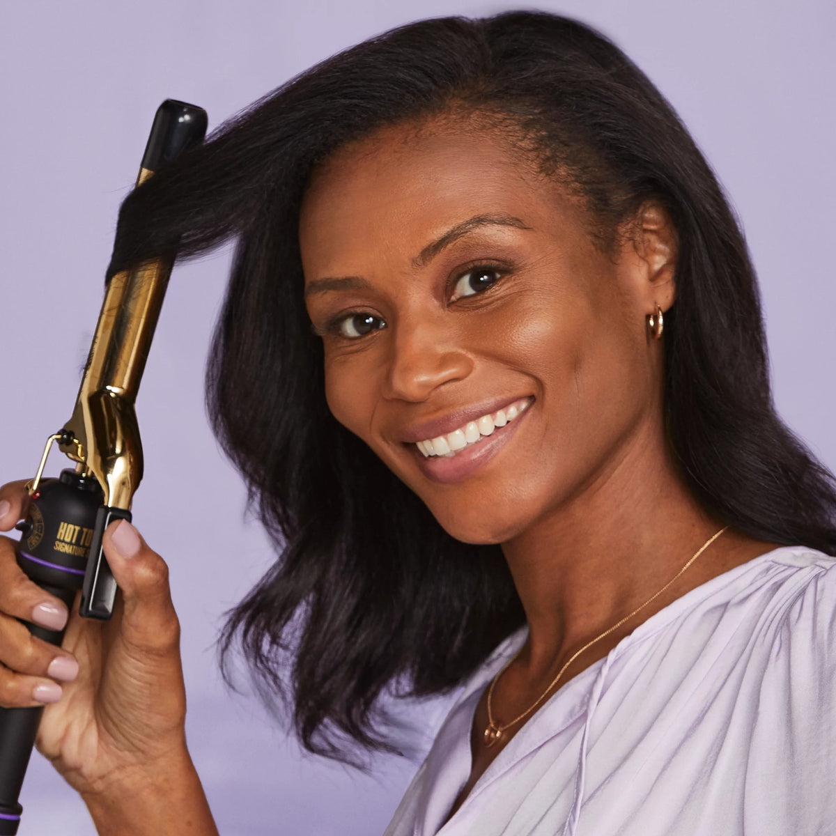 Gold and Black 1" Curling Iron H287