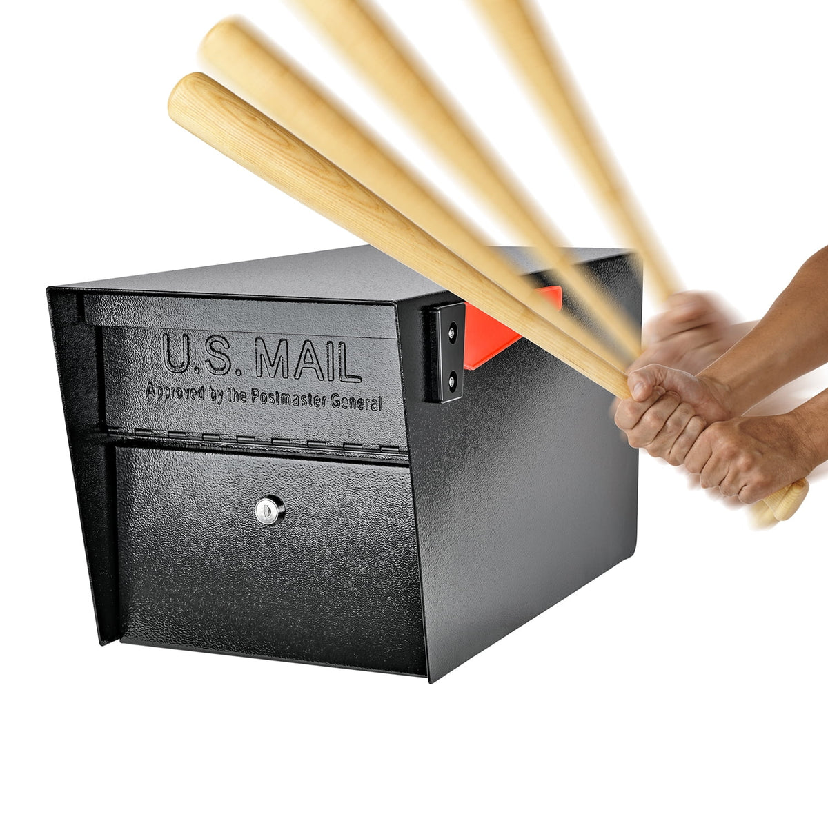 Black Locking Security Mailbox R649538