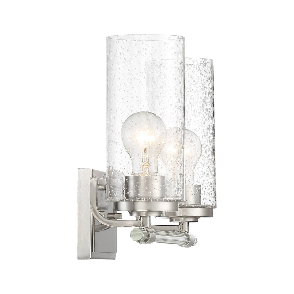 Brushed Nickel 2-Light Wall Light F94160
