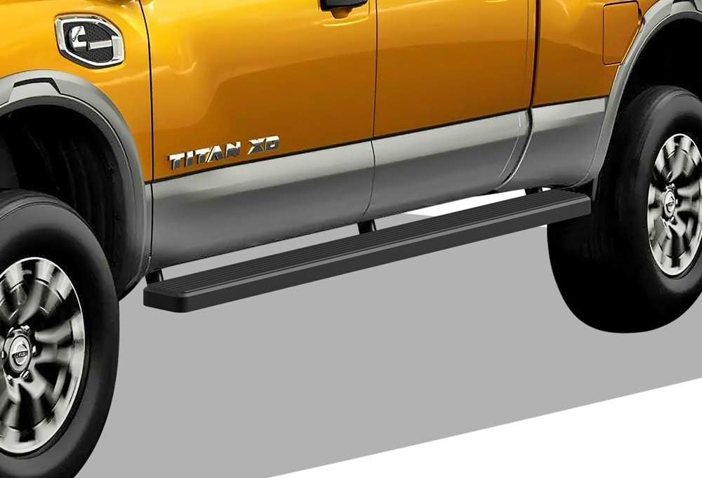 Black 4 inches Running Boards Y1098
