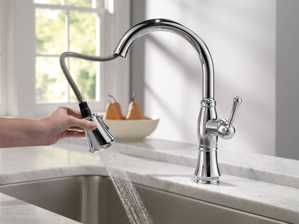 Chrome Single Handle Pull Down Kitchen Faucet O3126