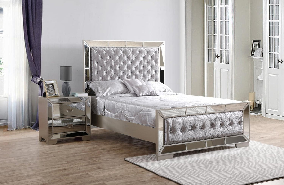 Silver Queen Panel Bed I248