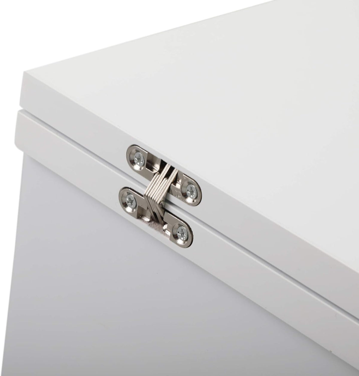 White Foldable Sewing Table with Storage T5977