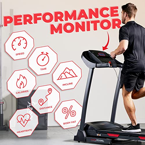 Folding Incline Treadmill with Pulse Sensors W981161