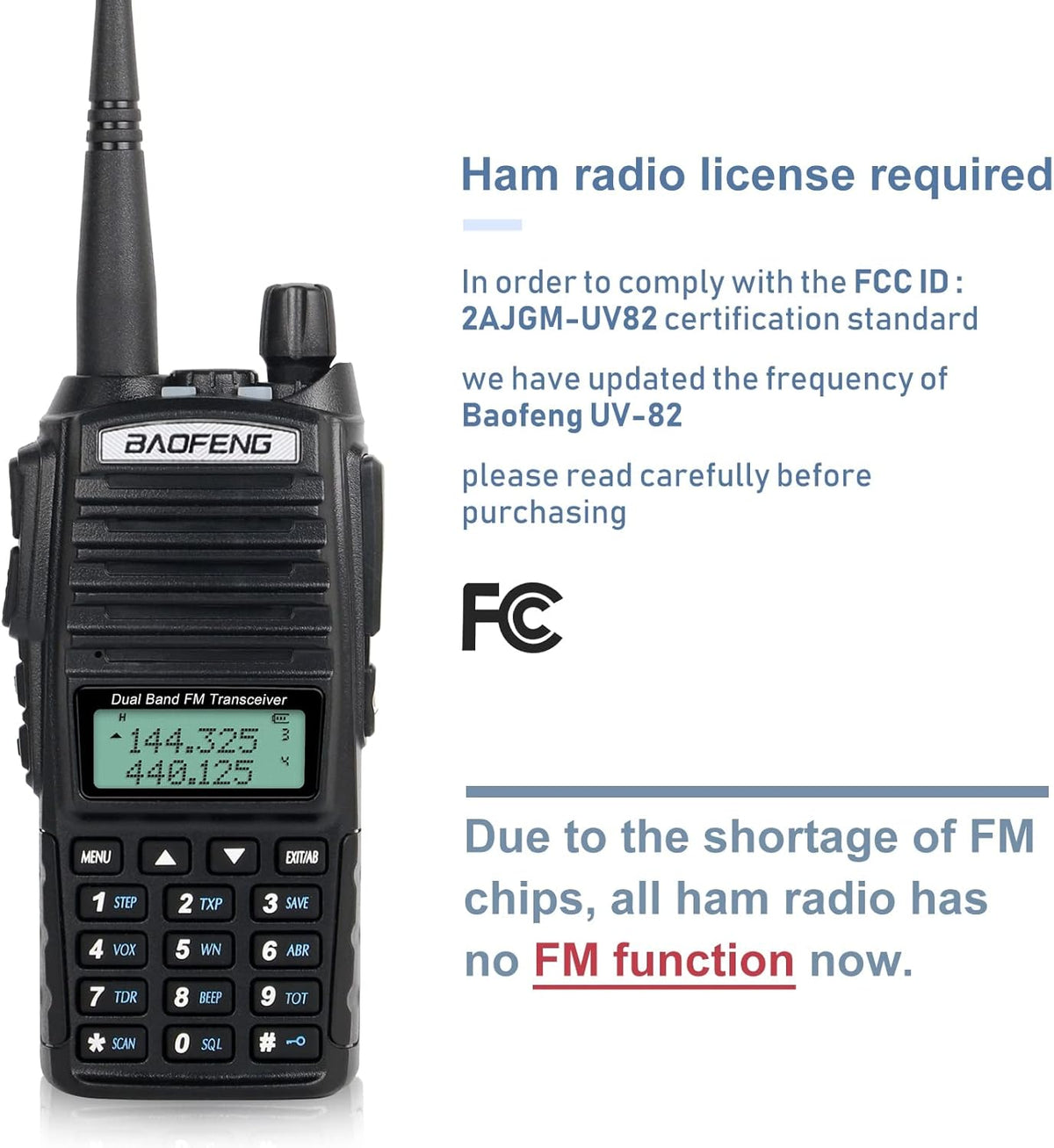 High Power 2 Way Radio with Programming Cable and Speaker Mic Pack of 2 H347923