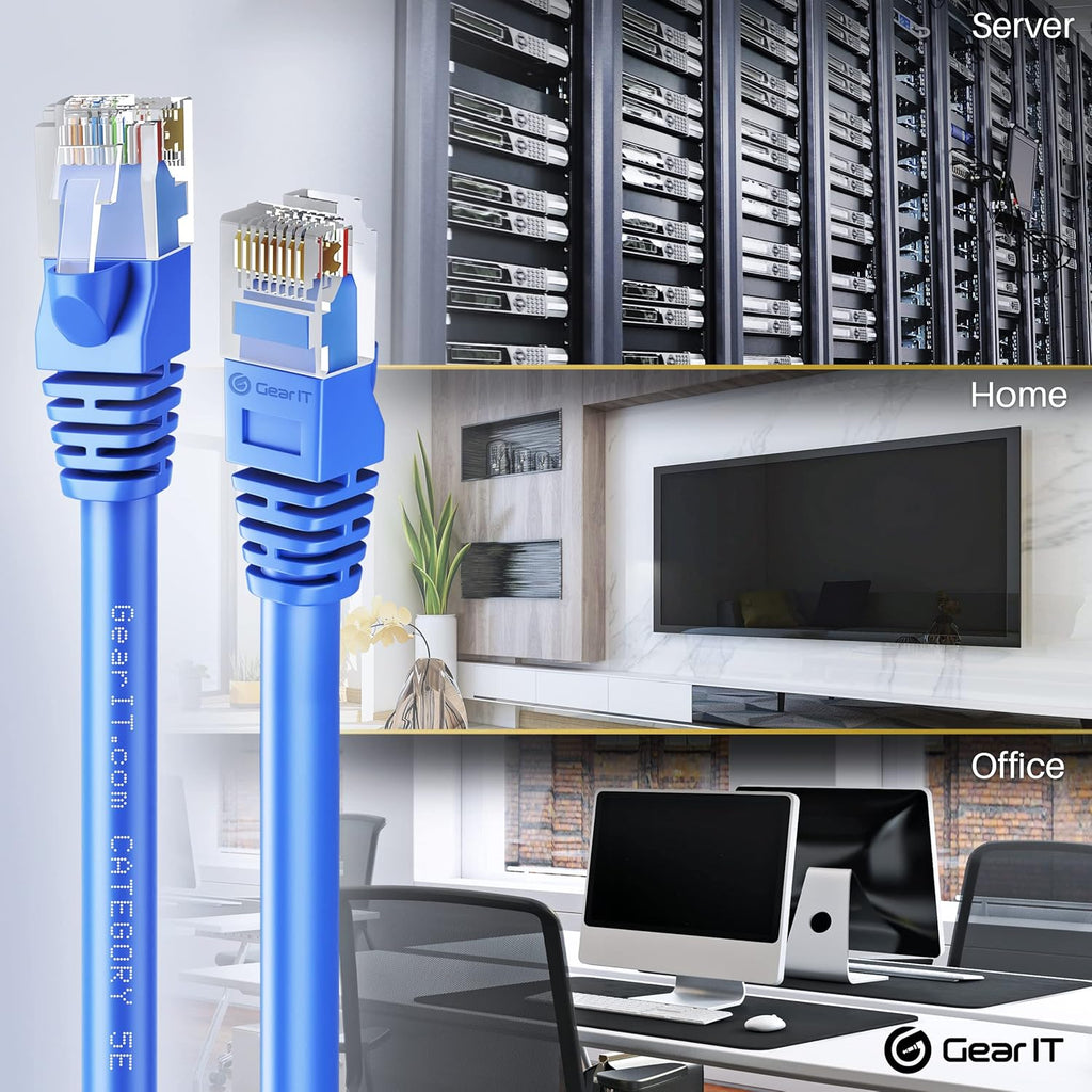 Cat5e Ethernet Patch Cable 3 Feet Blue L88552