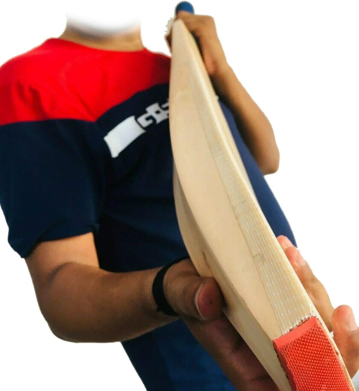 Plain Kashmiri Willow Cricket Bat Regular Size Short Handle V286