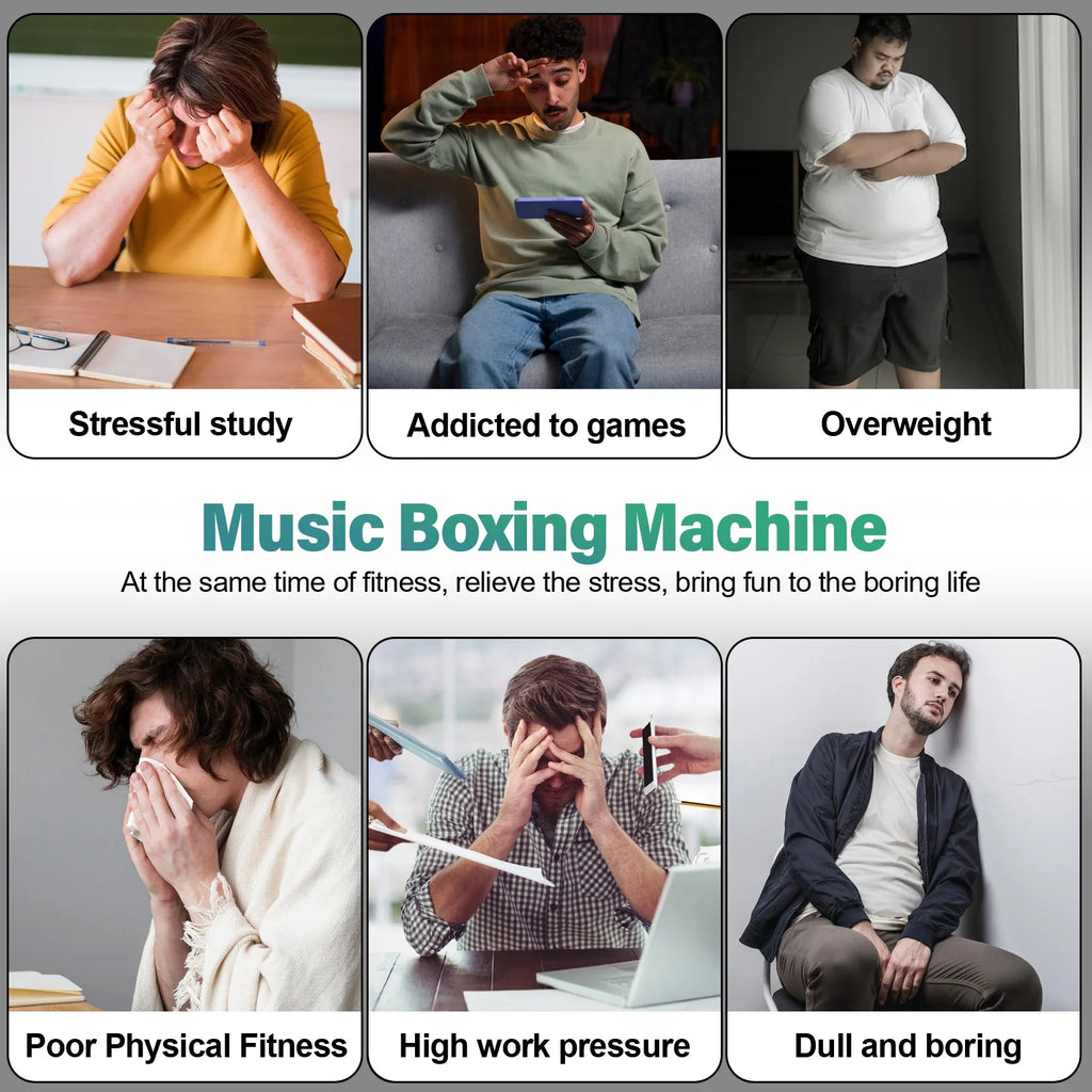 Smart Bluetooth Boxing Machine with Boxing gloves V97673