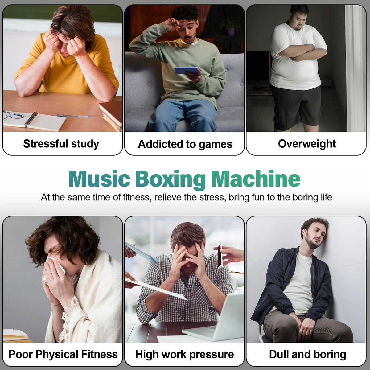 Smart Bluetooth Boxing Machine with Boxing gloves V97673