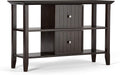 Solid Wood 48 inch Wide Console Table with Storage Y710148