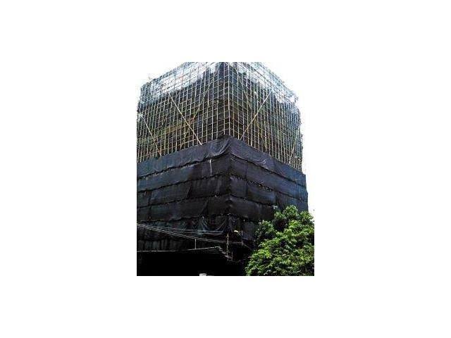 Fire Retardant Vertical Debris Safety Netting, Black S958