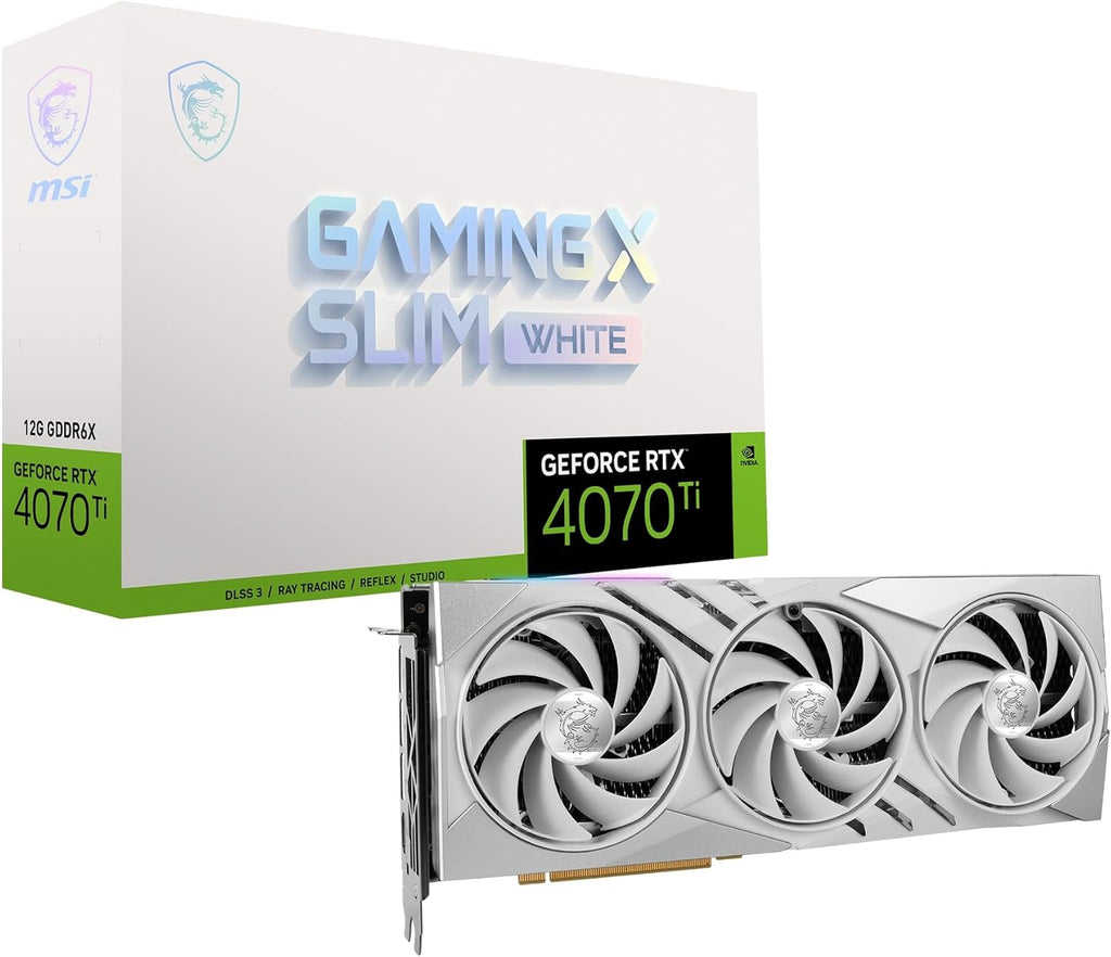 White 12GB RTX 4070 Ti Graphics Card V361