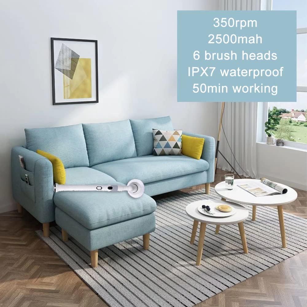 Cordless Electric Spin Scrubber 6 in 1 Power Drill Brush Set Pack of 2 Q749