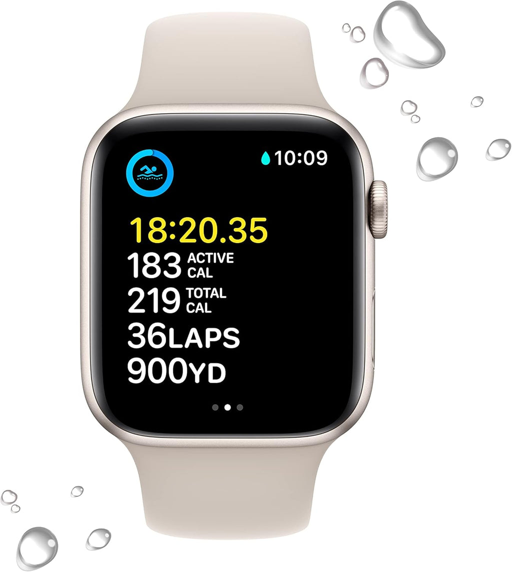Starlight Aluminum 44mm GPS Smart Watch with Starlight Sport Band A9176