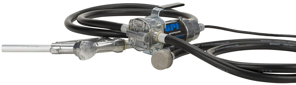 12v 8 GPM Fuel Transfer Pump with Manual Shut-Off Nozzle Y980
