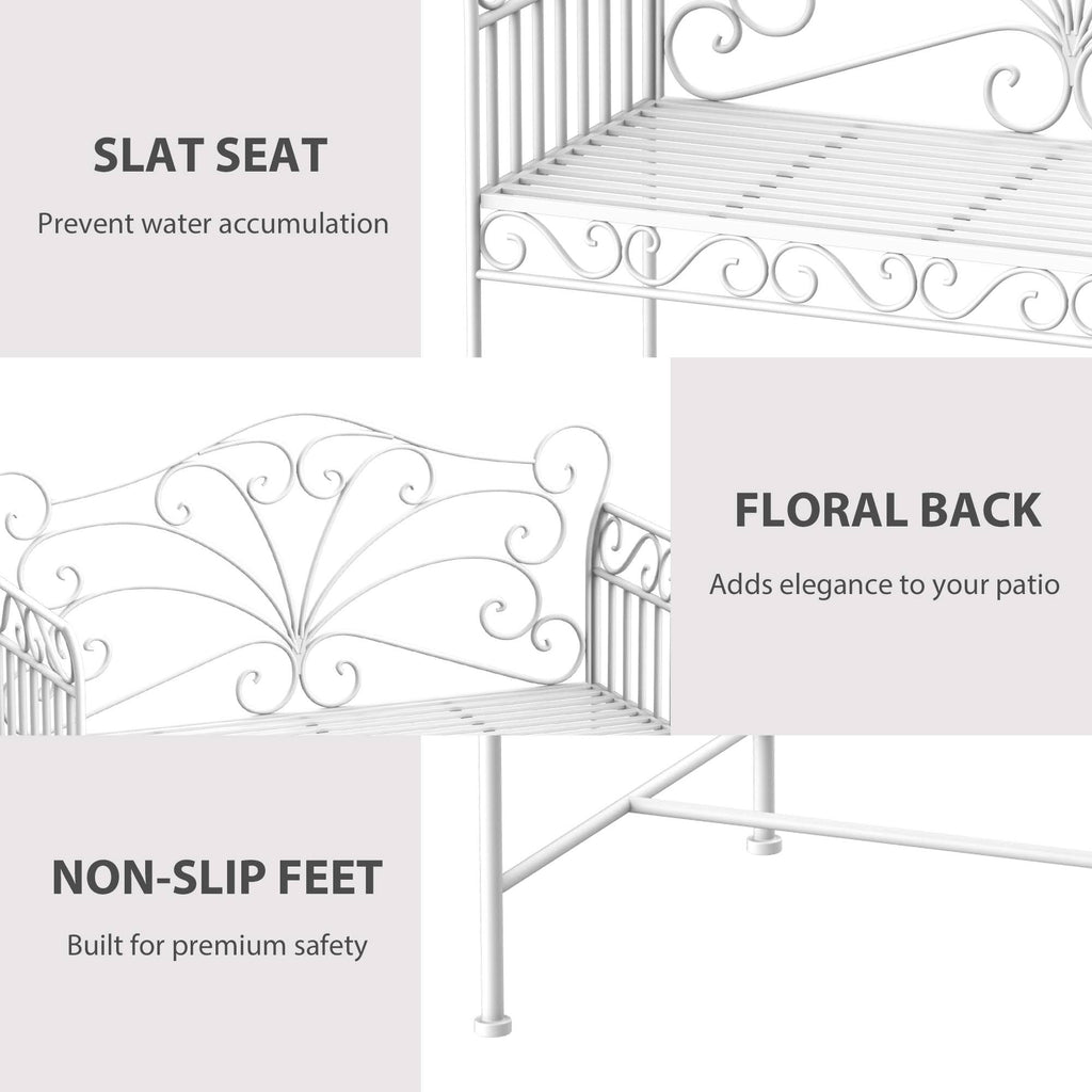 Cast Iron Outdoor Garden Bench F736859