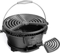 Pre-Seasoned Cast Iron Portable Charcoal Grill Q285